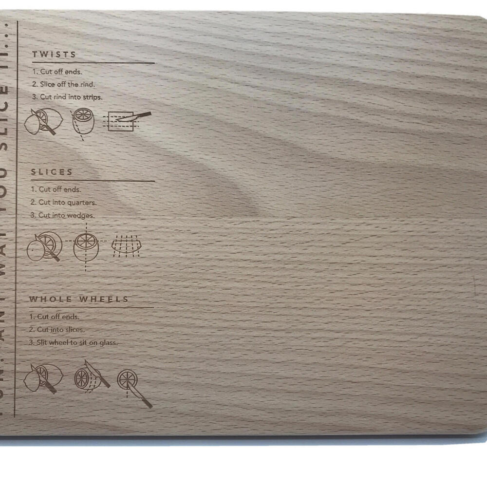 Hallmark Fun Any Way You Slice It Wooden Citrus Fruit Cutting Board NEW!